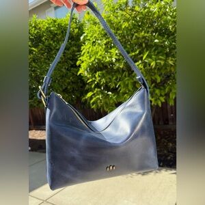 Portland Leather Goods Large Slouchy in Cowboy Blue